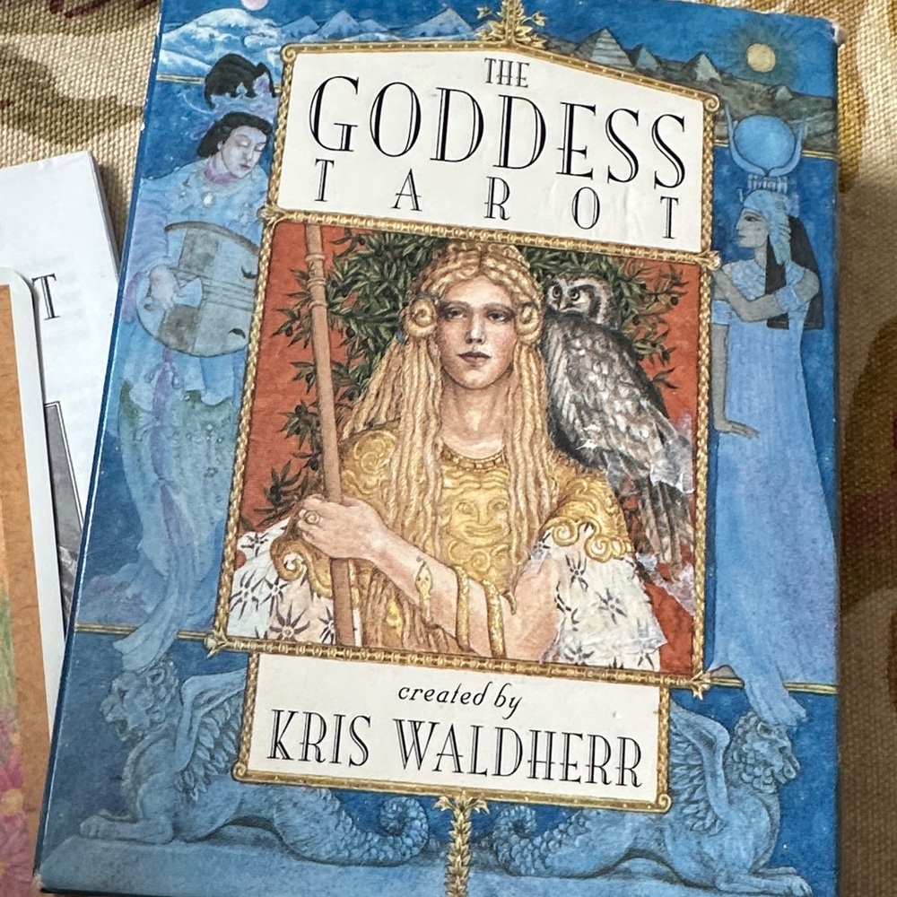 The Goddess Tarot by Kris Waldherr - Blue & Gold Deck